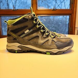 Merrell TAHR Men's Hiking Boots Mid Top Size 9 Black Green Cushioned Trail Shoes
